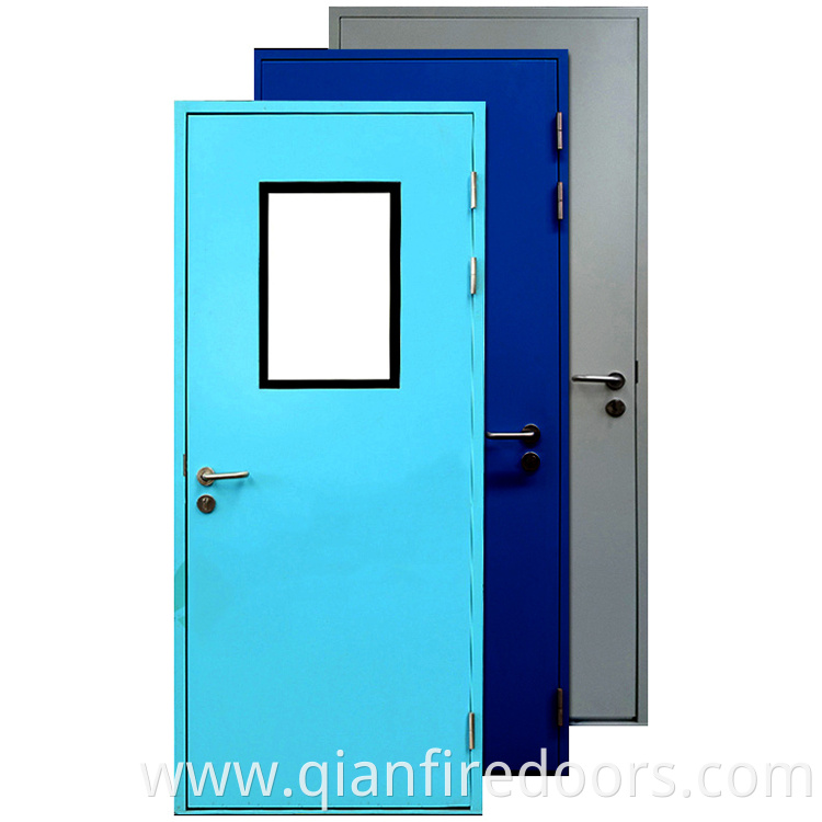 modern entry residential doors window black cheap fire exit stainless steel door